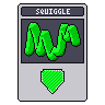 The squiggle of hash 0x30b71b48 on a common trading card, a shield jersey patch stitched into the card below the art.