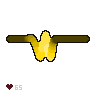 A squiggle drawn from hash 0xc33350c6 lies flat as a heart monitor's trace, and with every beat a pulse travels along it, its true shape rising and glowing in a colour of its own, while a red heart flashes beside a healthy resting pulse that rises and falls with the breath.