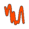 A squiggle drawn from hash 0x1515810d is rewritten end to end into the partner squiggle its hash conceals and back again, each colour travelling with its own shape.