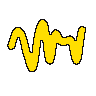 A squiggle drawn from hash 0xdc7a3d51 is rewritten end to end into the partner squiggle its hash conceals and back again, each colour travelling with its own shape.