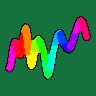 The squiggle of hash 0x80d6679c floats on a deep teal ground and is pixel-sorted by hue: its rows tear sideways and its columns drip, alternate lines flung opposite ways to the edge of the frame in streaks, every line on a cycle of its own, then it gathers back whole, in a seamless loop.