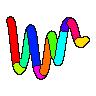 A squiggle drawn from hash 0xa432d8c6 shows the curve segments it is built from, each a flat colour, and the colours pass from segment to segment down its length.